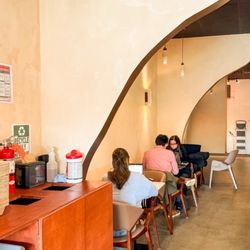 Safwa Cafe - More seating and condiment bar