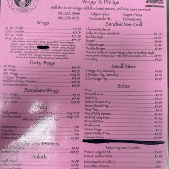 Skinny Pete's - Menu - Chicken Wings Near Me - Brunswick, Georgia