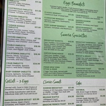 Sunrise Cafe - Menu - American Near Me - Monterey, California Sunrise Cafe - Menu - American Near Me - Monterey, California