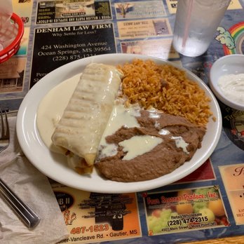 Juanita's Kitchen - Chimichanga dinner - Mexican Near Me - Pascagoula, Mississippi