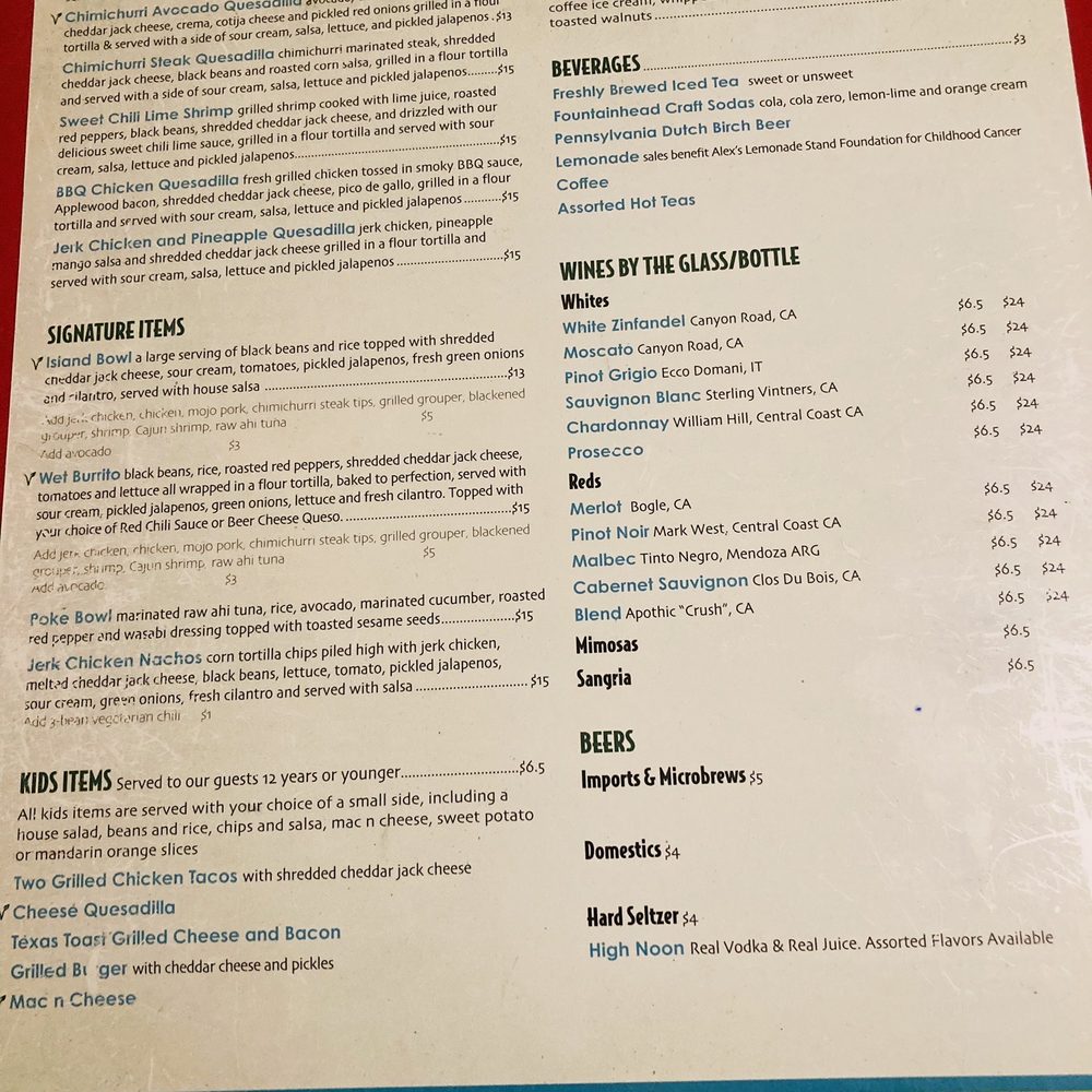 Back 40 Urban Cafe - Back 40 Urban -- menu - Caribbean Near Me - St. Augustine, Florida
