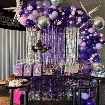 The Candy Bar - purple and silver decorations - Party Supplies Near Me - Fillmore, California The Candy Bar - purple and silver decorations - Party Supplies Near Me - Fillmore, California
