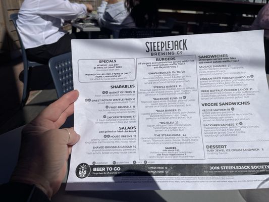 Menu photo 2 Steeplejack Manzanita, OR Menu photo 2 Steeplejack Manzanita, OR