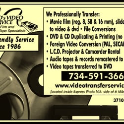 D&D Video Transfer Service