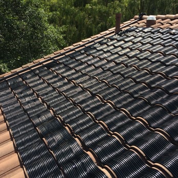 Pure PWR Pools - Flush install with spanish tile roof. - Pool & Hot Tub Service Near Me - Escondido, California