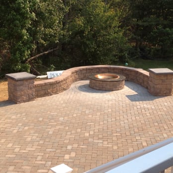 Coventry Brick Stone Patio Fire Pit With Granite Top Circle Kit