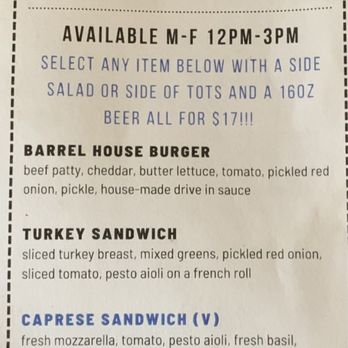 Drake's Barrel House - 8/9/2023: Drake's Barrel House Menu. - Breweries Near Me - San Leandro, California Drake's Barrel House - 8/9/2023: Drake's Barrel House Menu. - Breweries Near Me - San Leandro, California