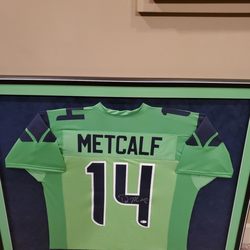 B&C Custom Framing - DK Metcalf autographed framed jersey. Go Hawks!