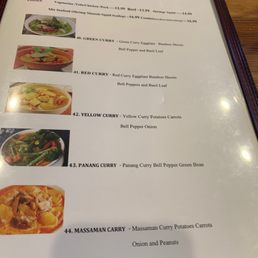 Curries menu. Curries menu.