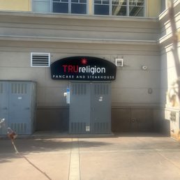 Exterior outside entrance of TRUreligion Pancake & Steakhouse - Sign - Orem, Utah Exterior outside entrance of TRUreligion Pancake & Steakhouse - Sign - Orem, Utah