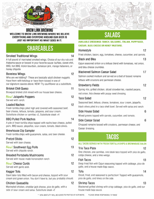 Menu photo 8 Brew Link Brewing Plainfield, IN