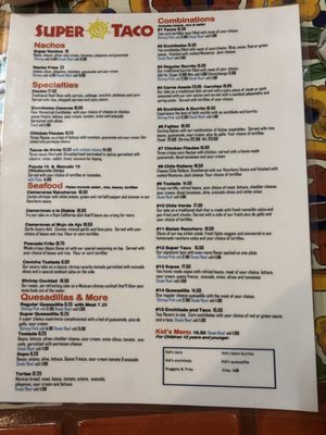 Menu photo 6 Super Taco Mexican Restaurant Sacramento, CA Menu photo 6 Super Taco Mexican Restaurant Sacramento, CA