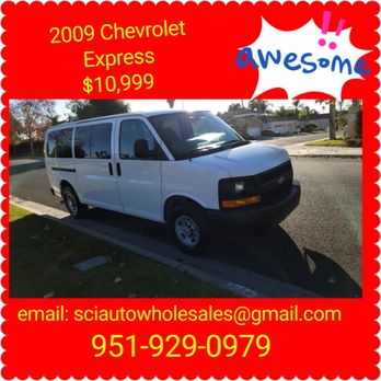 Sci Auto Wholesales - 2009 Chevrolet Express 
$10,999 low miles 
Very clean van 15 passenger - Used Car Dealers Near Me - Hemet, California