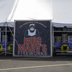 Big Marv's Fireworks - Front of Tent