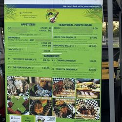 Tostonio’s - Menu