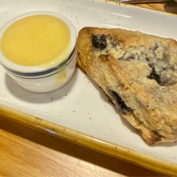 Jake's On Main - Blueberry scone with lemon curd glaze. - Breakfast & Brunch Near Me - Landisville, Pennsylvania