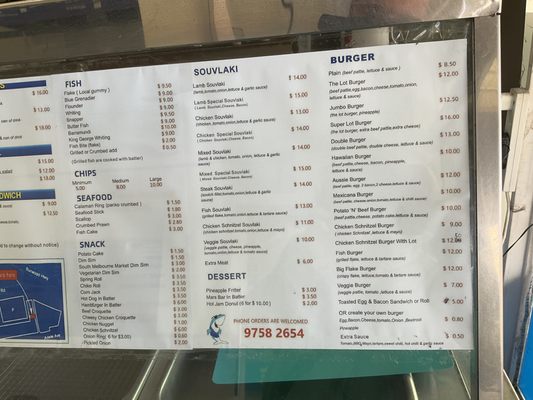 Menu photo 4 Mountain Gate Fish Shop Ferntree Gully, VIC