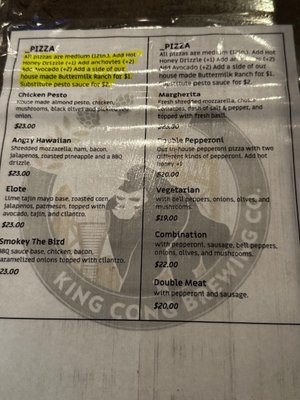 Menu photo 2 King Cong Brewing Sacramento, CA