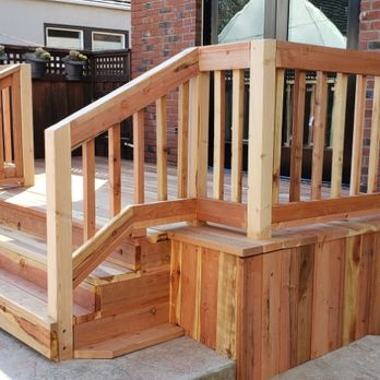 TRX Remodeling - a wooden deck with stairs - General Contractors Near Me TRX Remodeling - a wooden deck with stairs - General Contractors Near Me