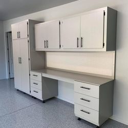 Manny's Organization Station - 1 94F24 and an 8foot Workbench Geneva Gray