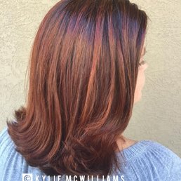 Day hair was colored Day hair was colored