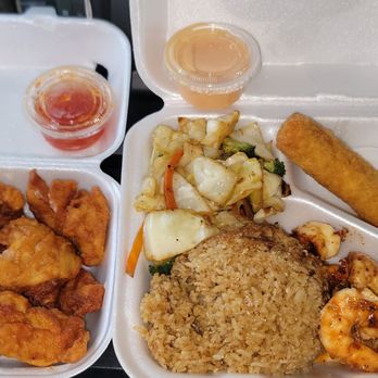 Tatsu Japan - Shrimp lunch special. And chicken karage. Excellent. - Food Trucks Near Me - Canyon Lake, Texas Tatsu Japan - Shrimp lunch special. And chicken karage. Excellent. - Food Trucks Near Me - Canyon Lake, Texas