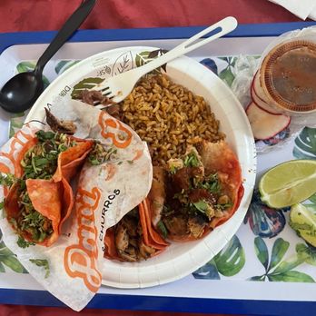 Papi Tacos & Churros - Chicken tacos, beans and rice - Tacos Near Me - Norwalk, California Papi Tacos & Churros - Chicken tacos, beans and rice - Tacos Near Me - Norwalk, California