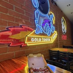 Gold Tooth Tony's Detroit Pizza - Detroit style vegetarian supreme