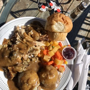 By the River Cafe and Bakery - Turkey dinner. - Cafes Near Me - Hunter River, Prince Edward Island