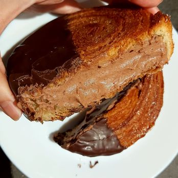 Bake49 - Dark Chocolate NY Croissant - sectioned - Bakeries Near Me - Vancouver, British Columbia Bake49 - Dark Chocolate NY Croissant - sectioned - Bakeries Near Me - Vancouver, British Columbia