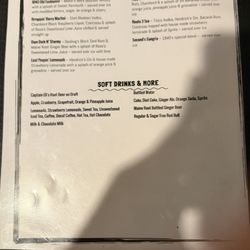 1840 Restaurant - Cocktail menu