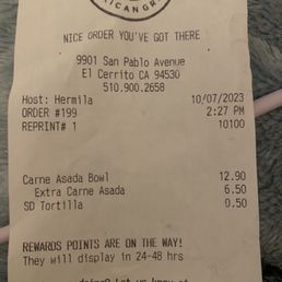 Proof I paid for double portion