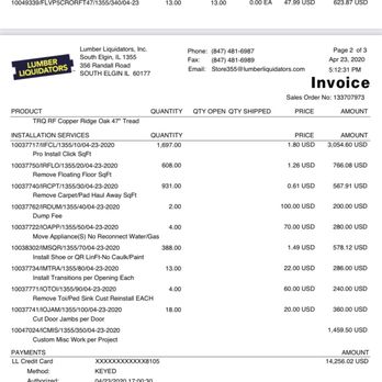 LL Flooring - South Elgin - They said they never cut my door Jambs but charged me for it. - Flooring Near Me - South Elgin, Illinois