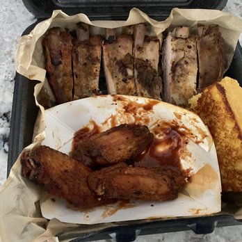Moe's Original Bar B Que - Ribs had 0 flavor. Wings were good and cornbread was the best thing in the box. - Barbeque Near Me - Pawleys Island, South Carolina Moe's Original Bar B Que - Ribs had 0 flavor. Wings were good and cornbread was the best thing in the box. - Barbeque Near Me - Pawleys Island, South Carolina