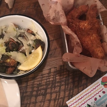 Bareburger - Upper West Side - Crispy Brussels sprouts and panko chicken tenders - American Near Me - New York, New York