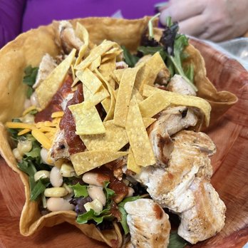 Cabana & Co - Cilantro Lime Chili Chicken in a tortilla bowl - Burgers Near Me - Johns Island, South Carolina Cabana & Co - Cilantro Lime Chili Chicken in a tortilla bowl - Burgers Near Me - Johns Island, South Carolina