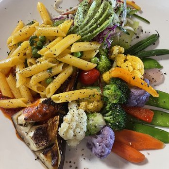 The Linden House - Special vegan request veggies with gluten free pasta! - New American Near Me - Omaha, Nebraska The Linden House - Special vegan request veggies with gluten free pasta! - New American Near Me - Omaha, Nebraska