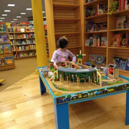 Train table area in kid's area Train table area in kid's area