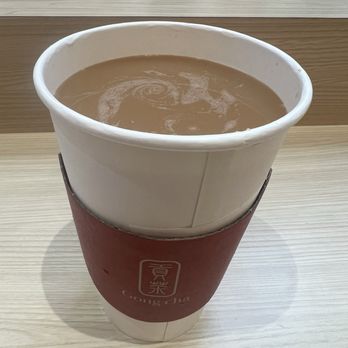 Gong Cha - Black milk tea with boba (hot) - Bubble Tea Near Me - New York, New York