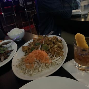 Panvimarn Thai Cuisine - Thai old fashioned, pad Thai special, bbq pork and my - Thai Near Me - Long Beach, California