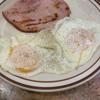 Valley Dairy Restaurant - a plate of eggs, bacon and ham - Breakfast & Brunch Near Me - Dubois, Pennsylvania Valley Dairy Restaurant - a plate of eggs, bacon and ham - Breakfast & Brunch Near Me - Dubois, Pennsylvania