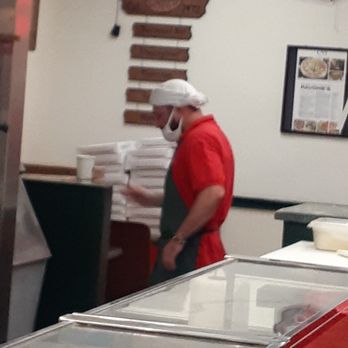 Pavone's Pizza - One of the employees who told me they didn't want my business and still not wearing his mask properly after they insulted me. - Pizza Near Me - Syracuse, New York
