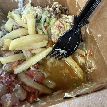 Papas Mexicanas - The pico de gallo drenched the fries in the carnitas version - Fast Food Near Me - Buena Park, California Papas Mexicanas - The pico de gallo drenched the fries in the carnitas version - Fast Food Near Me - Buena Park, California