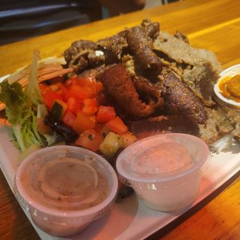 Luna Grill Rancho Cucamonga - Double Protein Plate with Gyro - Mediterranean Near Me - Rancho Cucamonga, California Luna Grill Rancho Cucamonga - Double Protein Plate with Gyro - Mediterranean Near Me - Rancho Cucamonga, California