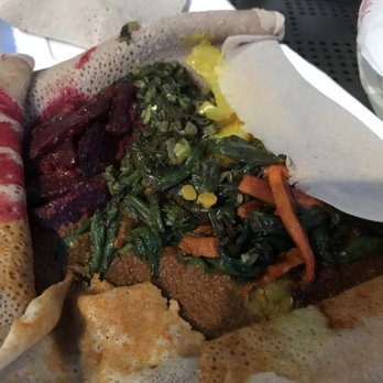 Hawi Ethiopian Restaurant - Vegetarian platter - Ethiopian Near Me - Ithaca, New York