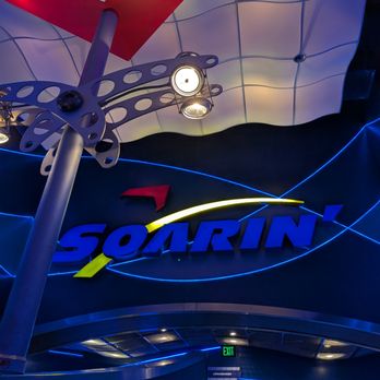 Soarin' - Soarin' Around the World at The Land Pavilion at EPCOT at Walt Disney World. Interior entrance. - Amusement Parks Near Me - Orlando, Florida Soarin' - Soarin' Around the World at The Land Pavilion at EPCOT at Walt Disney World. Interior entrance. - Amusement Parks Near Me - Orlando, Florida
