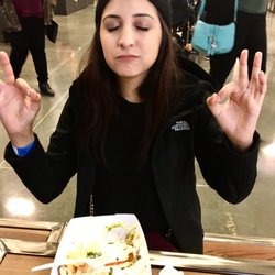 7 Sisters Gourmet Food Truck - 7 Sisters Food Truck @ Track 7 - Melissa is in taco heaven... Melissa, "OMG! OMG! OMG!"