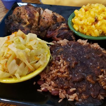Cutlass Grille - Jerk Chicken w/ Cabbage, Rice & Peas, and Mac & Cheese. - Caribbean Near Me - Chesapeake, Virginia Cutlass Grille - Jerk Chicken w/ Cabbage, Rice & Peas, and Mac & Cheese. - Caribbean Near Me - Chesapeake, Virginia