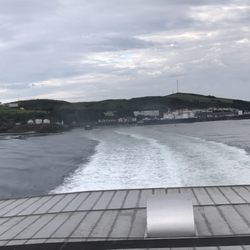 Isle Of Man Steam Packet Company Ltd - View of Douglas IOM on the way out to sea on the HSC Manannan.