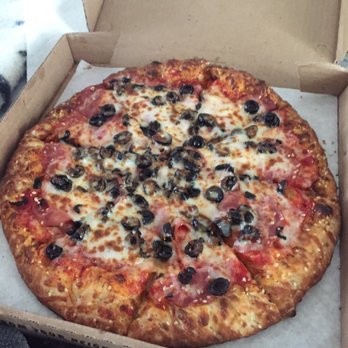 Pizza Planet - Medium pizza with canadian bacon, black olives and, extra cheese. Delicious! - Pizza Near Me - Paso Robles, California Pizza Planet - Medium pizza with canadian bacon, black olives and, extra cheese. Delicious! - Pizza Near Me - Paso Robles, California
